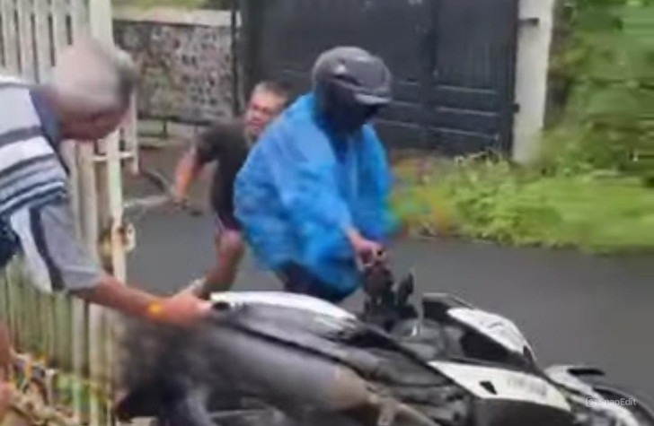 Warga Wagir Gagalkan Aksi Pencurian Motor, Pelaku Sempat Terjatuh Saat Melakukan Aksinya