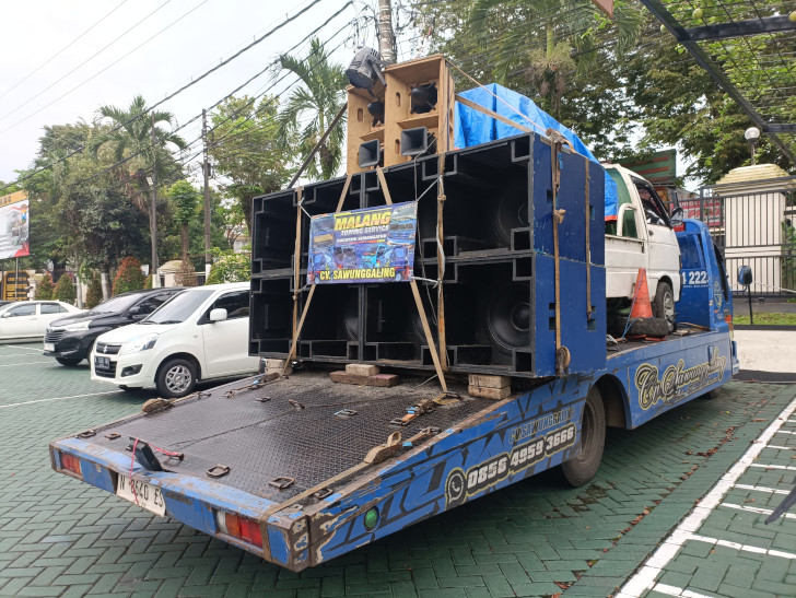 Pastikan Ramadan Kondusif dan Aman, Polres Malang Amankan Truk Pembawa Sound Horeg di Kepanjen