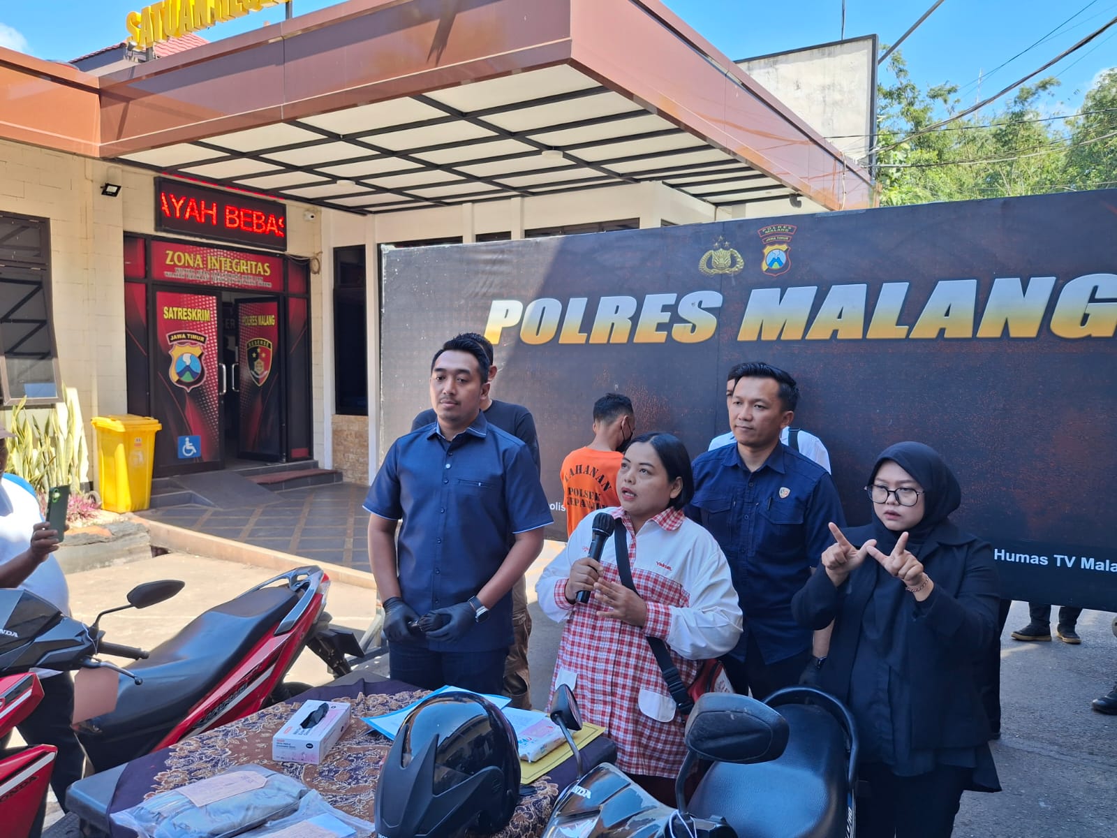 Polisi Tangkap Pencuri Motor Milik Penjual Yakult Keliling 1 IMG 20250429 WA0016