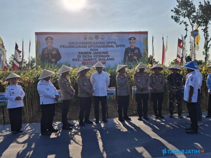 Dorong Ketahanan Pangan Nasional, Polri Panen Raya Jagung Bareng Petani Malang