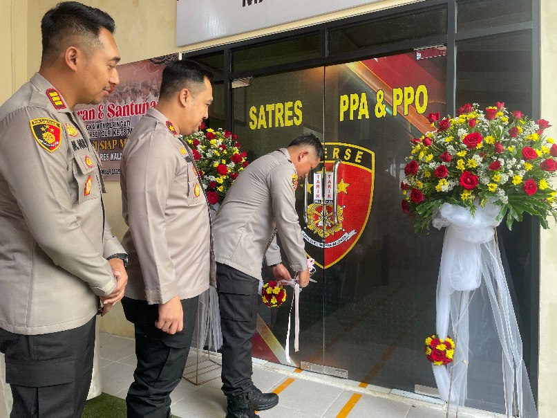 Peresmian Satres PPA dan PPO Polres Malang oleh Kapolres Malang, AKBP Dhanang Setyo P.S (Anya Yola/ Tagarjatim.id)