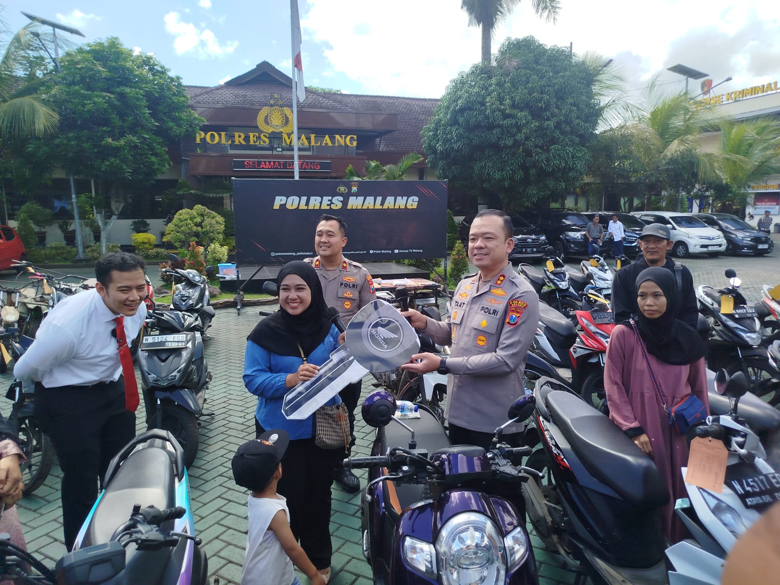 Polres Malang Ungkap 26 Kasus Curanmor, 14 Tersangka Ditangkap