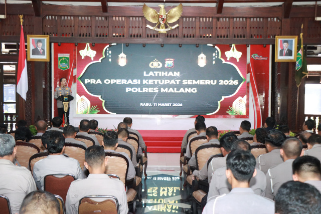 Polres Malang Gelar Latpraops Operasi Ketupat Semeru 2026, Siapkan Pengamanan Ramadan dan Idulfitri 1 IMG 20260311 131528