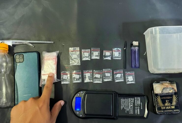 Polres Malang Bekuk Dua Pengedar Sabu di Dampit, 12 Paket Siap Edar Disita