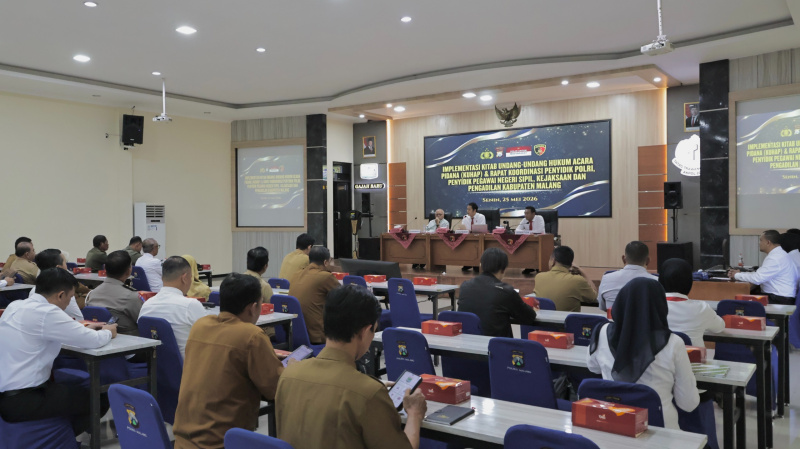 Tekan Cacat Prosedural, Polres Malang Gelar Rakor Implementasi KUHAP Bersama PPNS dan Penegak Hukum 1 IMG 20260531 212203